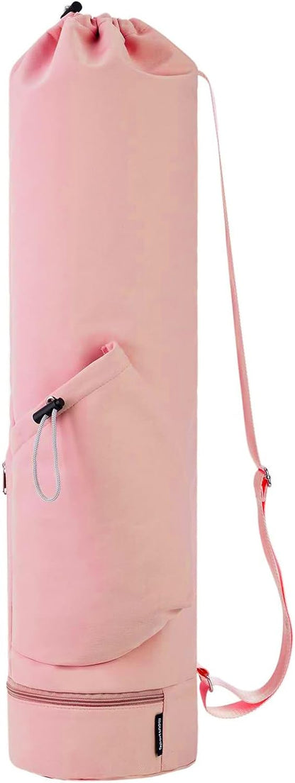 Yoga Mat Bag w/Water Bottle Pocket & Wet Pocket for Women