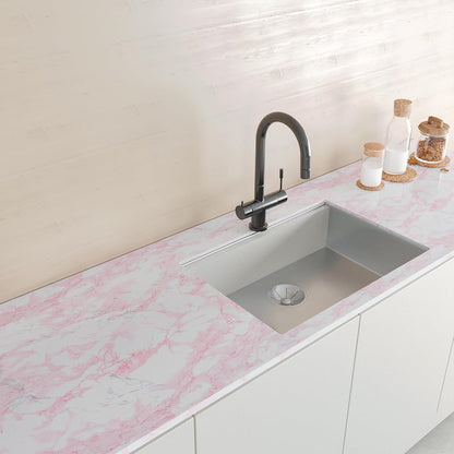 Pink Marble Contact Paper for Countertops 12"x100" Vinyl Wrap