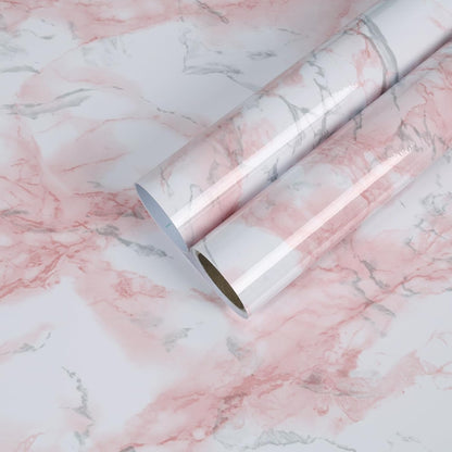 Pink Marble Contact Paper for Countertops 12"x100" Vinyl Wrap