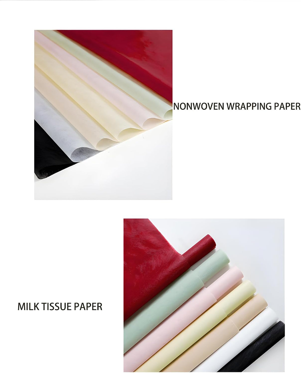 96 Sheets Tissue Flower Wrapping Paper Cotton Wrapping Flower Paper Withdrawable Lining Paper Non-woven Waterproof Floral Bouquet Wraps For Florist Packaging Arrangement (Peach Pink)