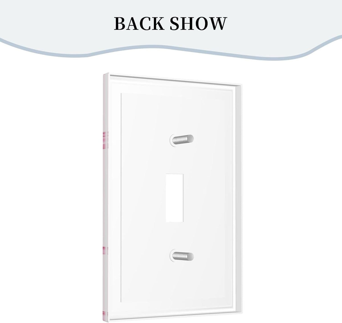 Pink Bow Cute Girls Light Switch Cover Outlet Covers Wall Plate Decorative Electrical Receptacle Switchplate Faceplate for Bedroom Home Bathroom
