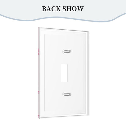 Pink Bow Cute Girls Light Switch Cover Outlet Covers Wall Plate Decorative Electrical Receptacle Switchplate Faceplate for Bedroom Home Bathroom