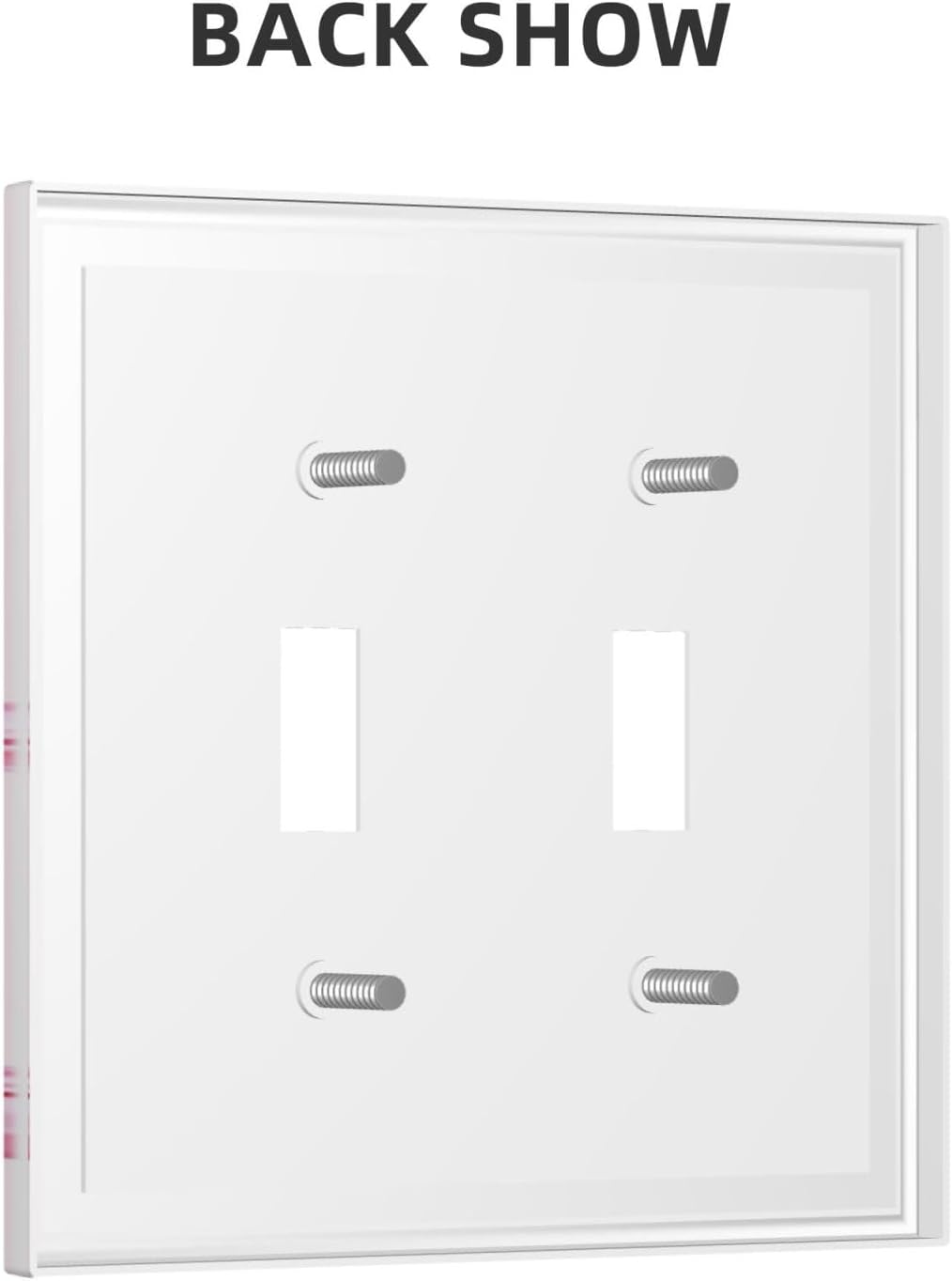 Pink Bow Cute Girls Light Switch Cover Outlet Covers Wall Plate Decorative Electrical Receptacle Switchplate Faceplate for Bedroom Home Bathroom