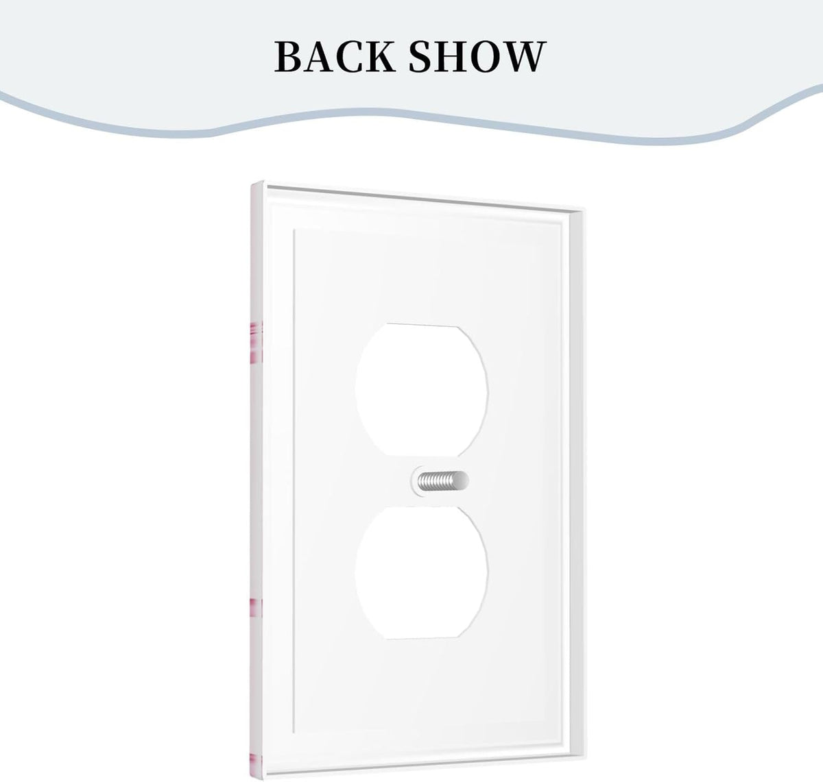 Pink Bow Cute Girls Light Switch Cover Outlet Covers Wall Plate Decorative Electrical Receptacle Switchplate Faceplate for Bedroom Home Bathroom