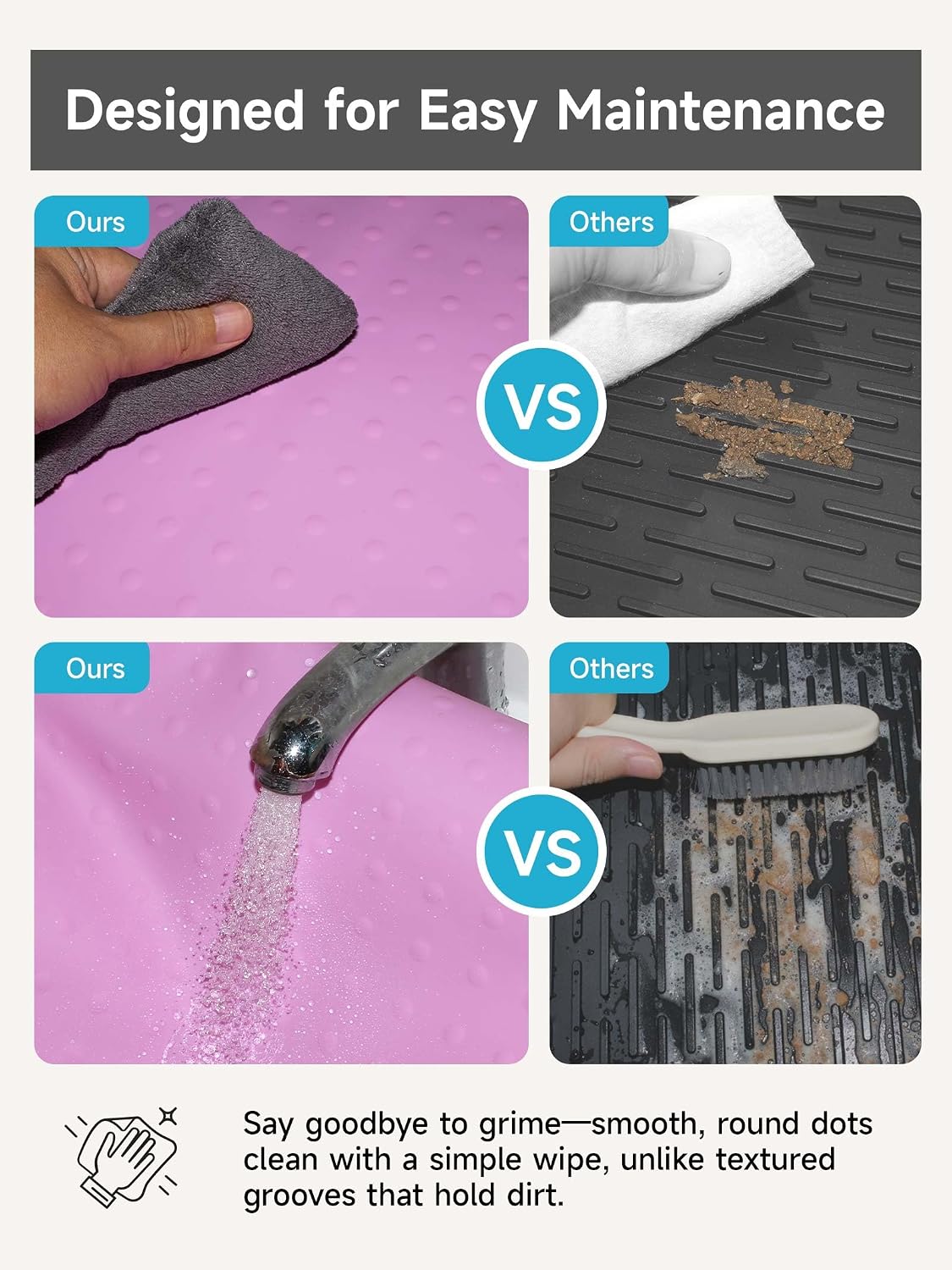 Silicone Stove Top Cover for Electric Stove, Glass Stove Top Cover Protector, Flat Top Range Cover – Double as Dish Drying Mat, Coffee Bar Mat, Kitchen Stove Accessories, 28 x 20 in, Pink