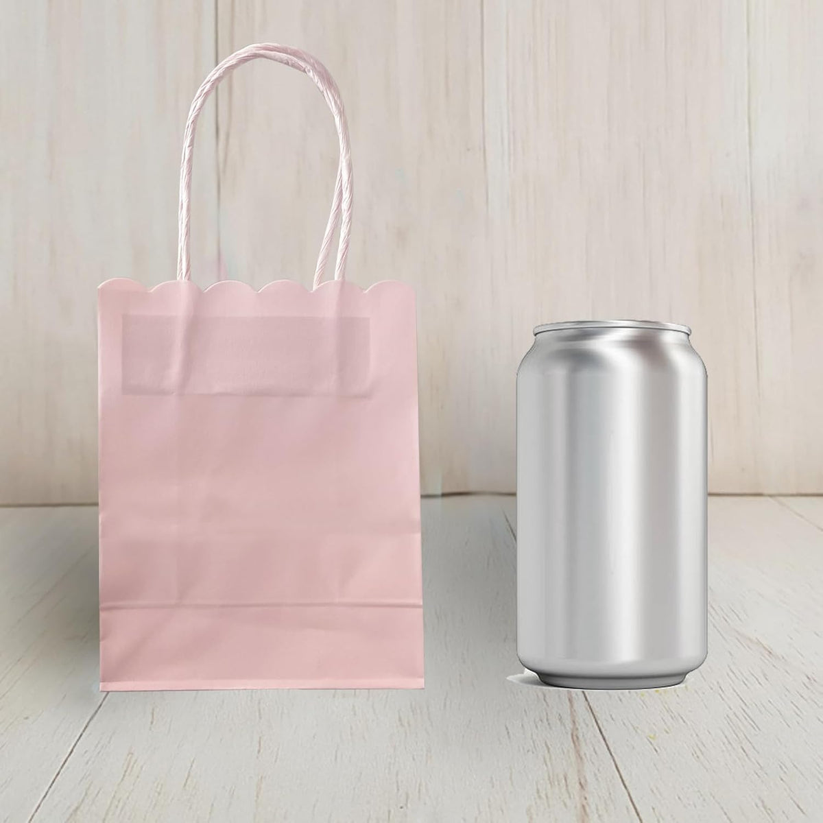 Mini Pink Gift Bags 4.7x5.9x2.3 Inch 25Pcs For Goodie, Party Favor