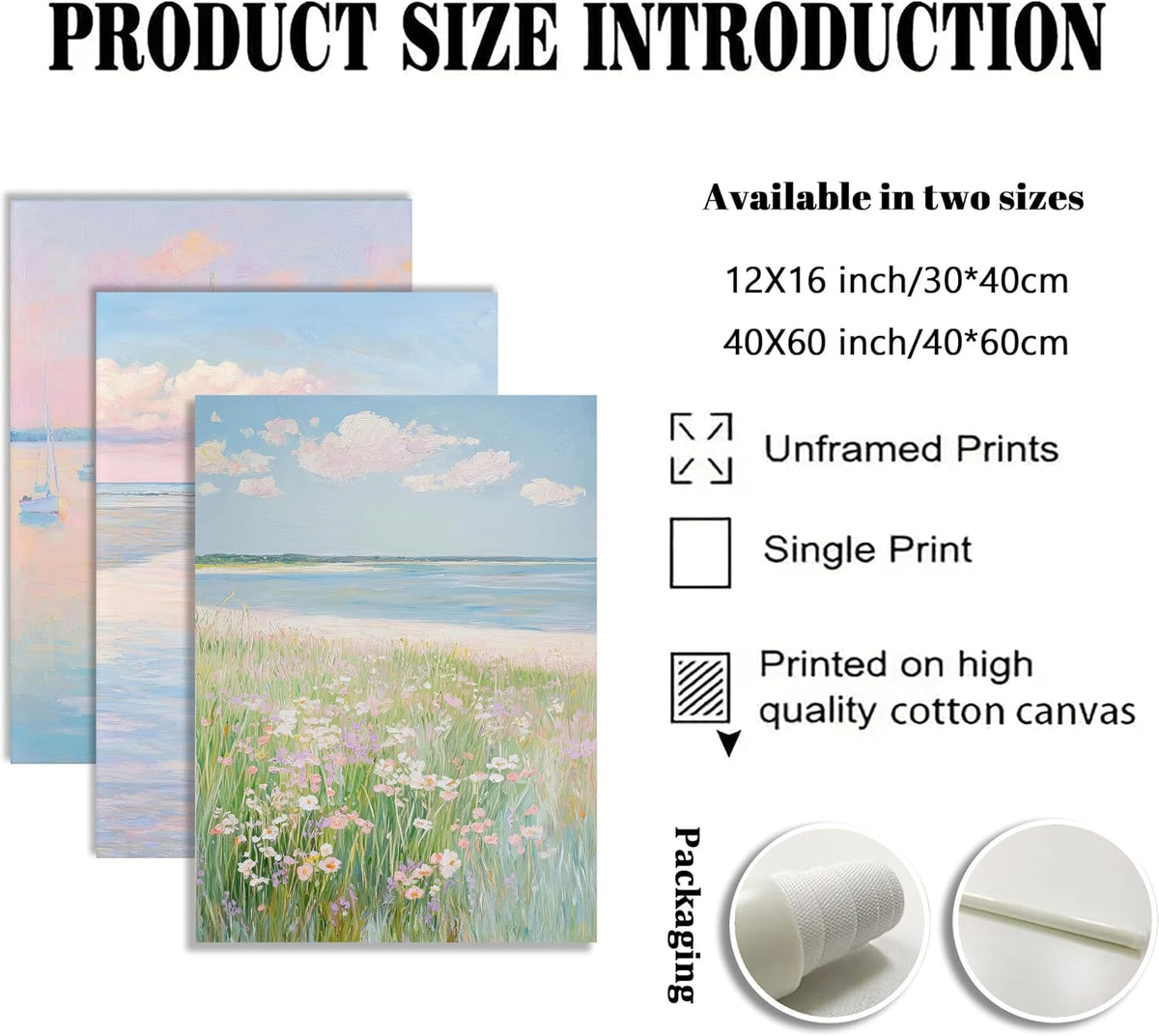 3Pcs Pink Beach Wall Art Pastel Coastal Canvas Wall Decor White sailboat Pictures Preppy Summer Beachy Posters Ocean Wildflowers Painting Print Artwork for Beach House Bedroom Dorm Apartment,Unframed