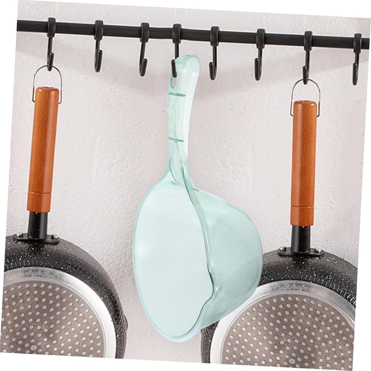 3pcs Thicken Water Ladle for Kitchen and Bath Comfortable Grip Dipper for Fruit Washing and Garden Watering Pink Light Green Brown