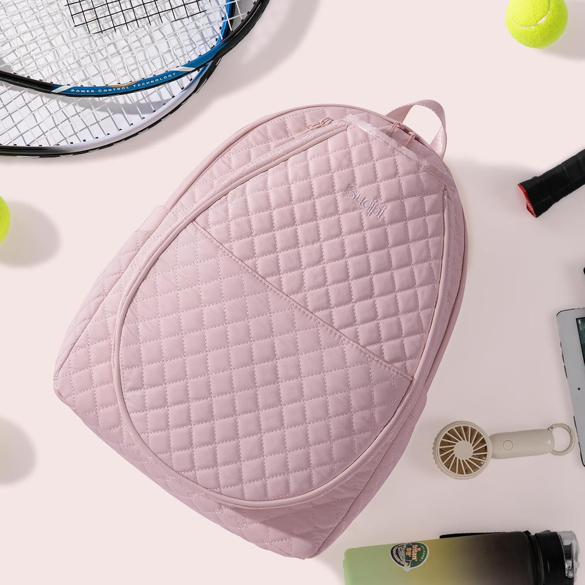 Tennis Bags for Women, Quilted Pickleball Tennis Racket Bag Backpack