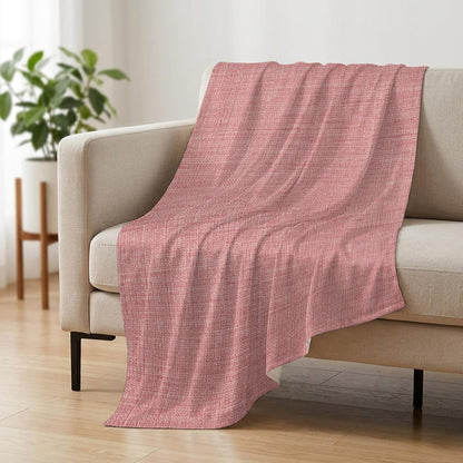 Cooling Blanket 50"x60", Vintage Pink Summer Cooling Blanket Breathable Lightweight Ice Blankets Farm Retro Linen Blankets for Night Sweats