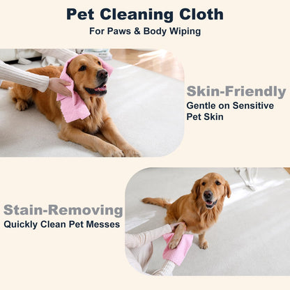 80 Pack Microfiber Cleaning Cloth Roll Reusable Paper Towels 12"x12" Tear Away Cloth,Absorbent Dish Rags for House Kitchen,Wash Cloths,Lint Free Rags for Window Cars Cleaning Supplies