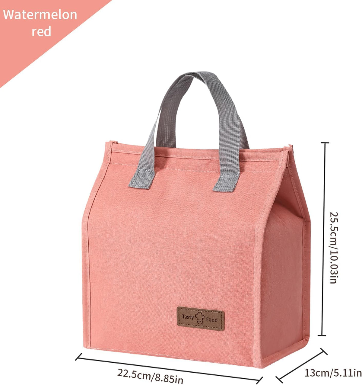 2Pcs Pink Lunch Bag Insulated, Lunch Box Bag, Reusable Lunch Tote Bag