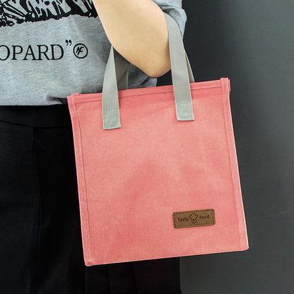 2Pcs Pink Lunch Bag Insulated, Lunch Box Bag, Reusable Lunch Tote Bag