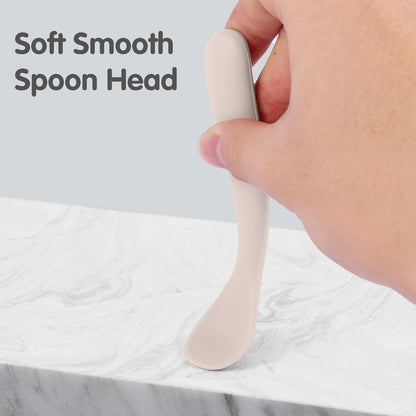 6 Pack Silicone Baby Spoons Self Feeding 6 Months+, BPA Free