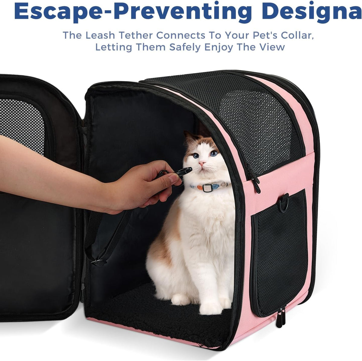 Cat Carrier Backpack for Small Dogs and Cats Up to 18 lb