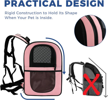 Cat Carrier Backpack for Small Dogs and Cats Up to 18 lb