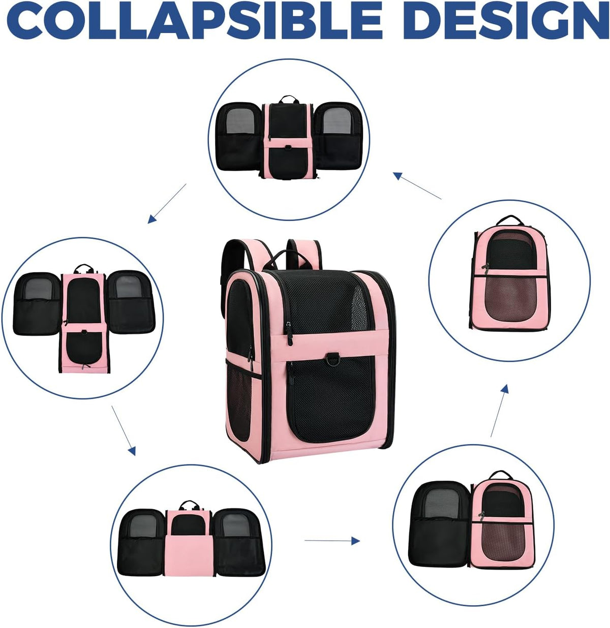 Cat Carrier Backpack for Small Dogs and Cats Up to 18 lb