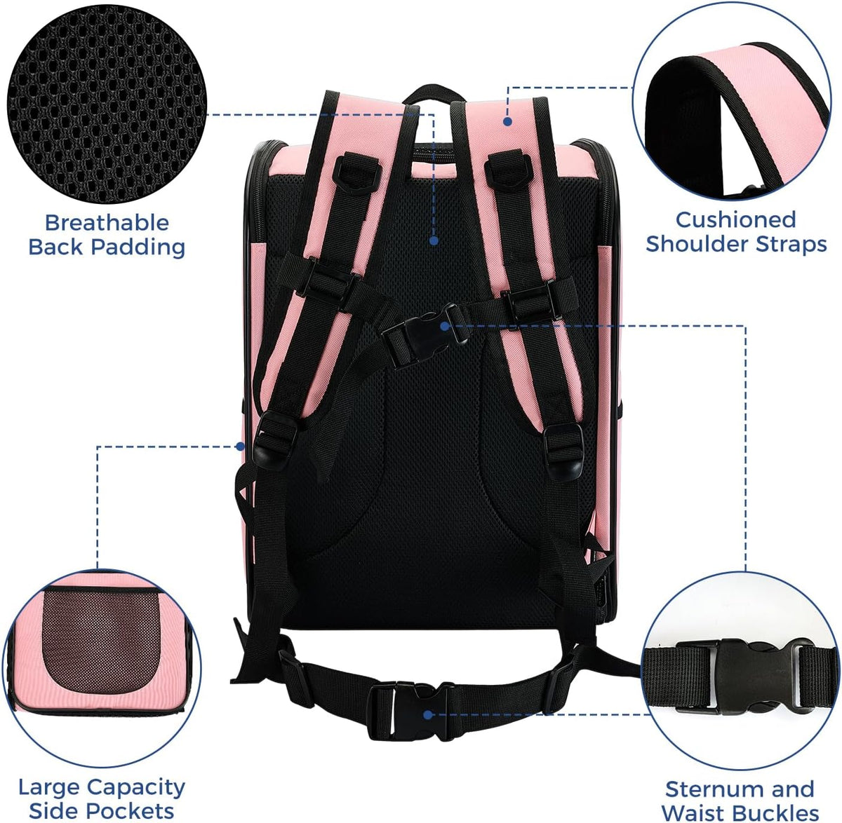 Cat Carrier Backpack for Small Dogs and Cats Up to 18 lb