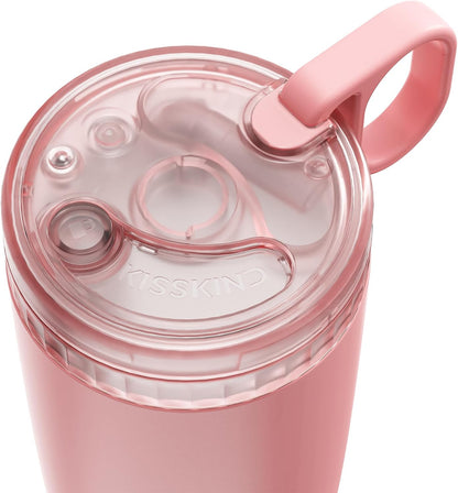 Leakproof Iced Coffee Tumbler 20 oz, Insulated Ceramic Lined Cup