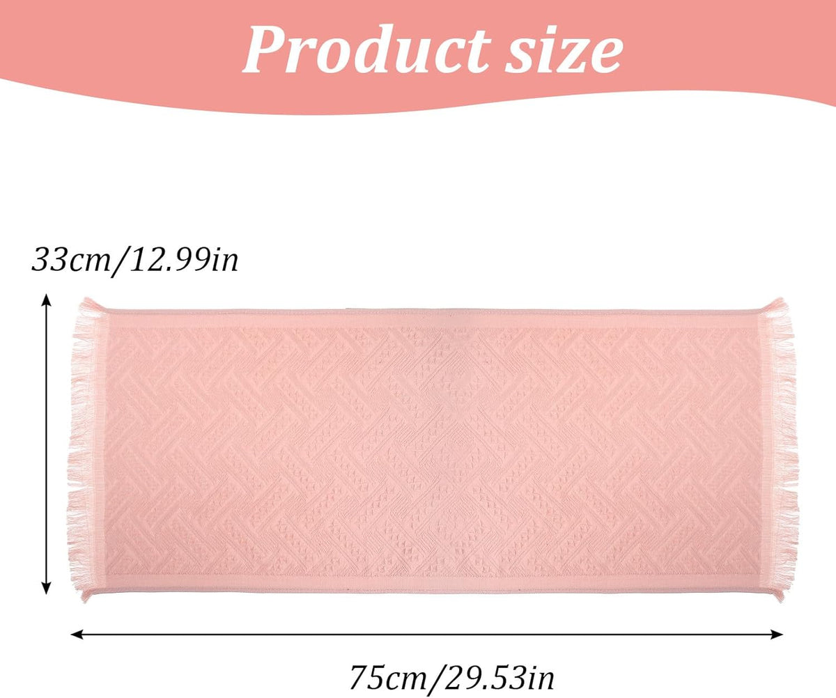2PCS Pink Hand Towel for Bathroom,30×13Inch-Cute Boho Hand Towels