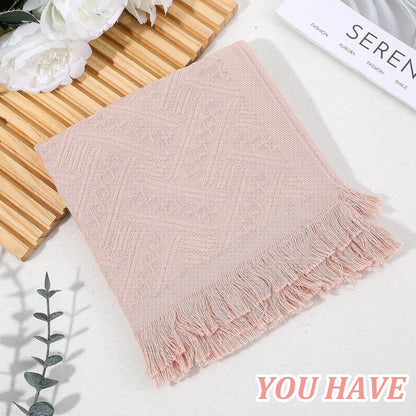 2PCS Pink Hand Towel for Bathroom,30×13Inch-Cute Boho Hand Towels