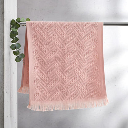 2PCS Pink Hand Towel for Bathroom,30×13Inch-Cute Boho Hand Towels