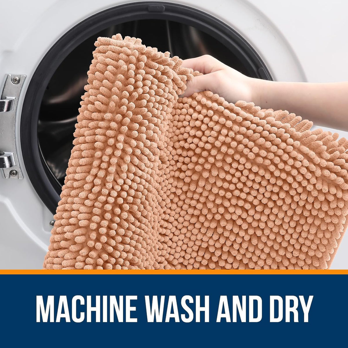 Small Bathroom Rugs 24x16, Extra Soft Absorbent Chenille Bath Rugs