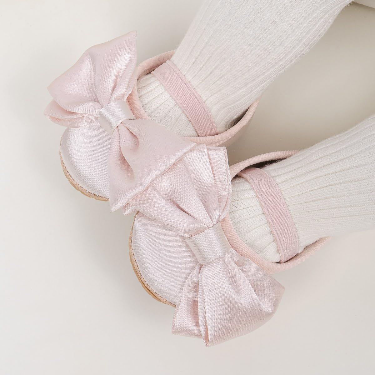 Infant Baby Girl Sandals Soft Non-Slip Rubber Sole Handmade Princess Wedding Dress Shoes Toddler First Walkers