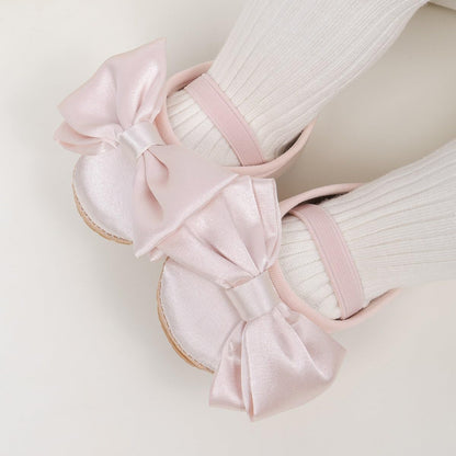 Infant Baby Girl Sandals Soft Non-Slip Rubber Sole Handmade Princess Wedding Dress Shoes Toddler First Walkers