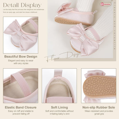 Infant Baby Girl Sandals Soft Non-Slip Rubber Sole Handmade Princess Wedding Dress Shoes Toddler First Walkers