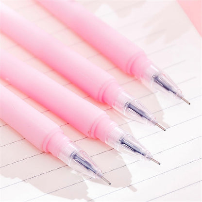 12pcs Cute Pink Flower Gel Ink Pens Writing Pens 0.5 mm Black Ink Fun Kawaii Pens Bulk for Office Supplies