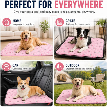 Dog Cooling Mat, Summer Cooling Mat for Dogs, Self Cooling Pad for Dog Cats