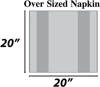 Urban Villa Cloth Napkins 100% Cotton Highly Absorbent Washable Durable Reusable Premium Dinner Napkins Ideal for Gifts for Mothers Day Hotel Farmhouse Parties - Easter Checks (20" x 20", Set of 12)