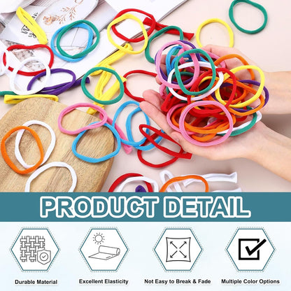 100 Pcs Potholder Loom Refill Loops, Elastic Potholder Weaving Refill Loops Knitting Kit Supplies in Rainbow Colors for Girls Beginners DIY Crafts 7" Weaving Loom, Pink