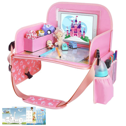Kids Travel Tray for Toddler Car Seat, Road Trip Activities for Kid