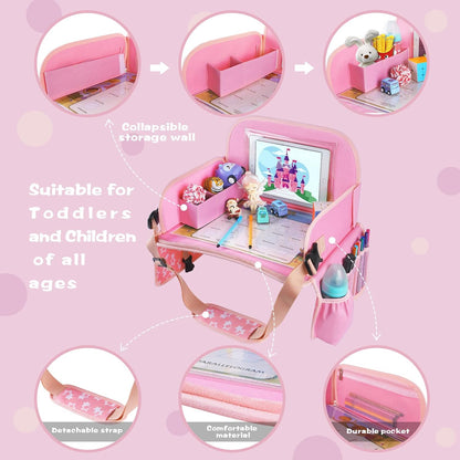 Kids Travel Tray for Toddler Car Seat, Road Trip Activities for Kid