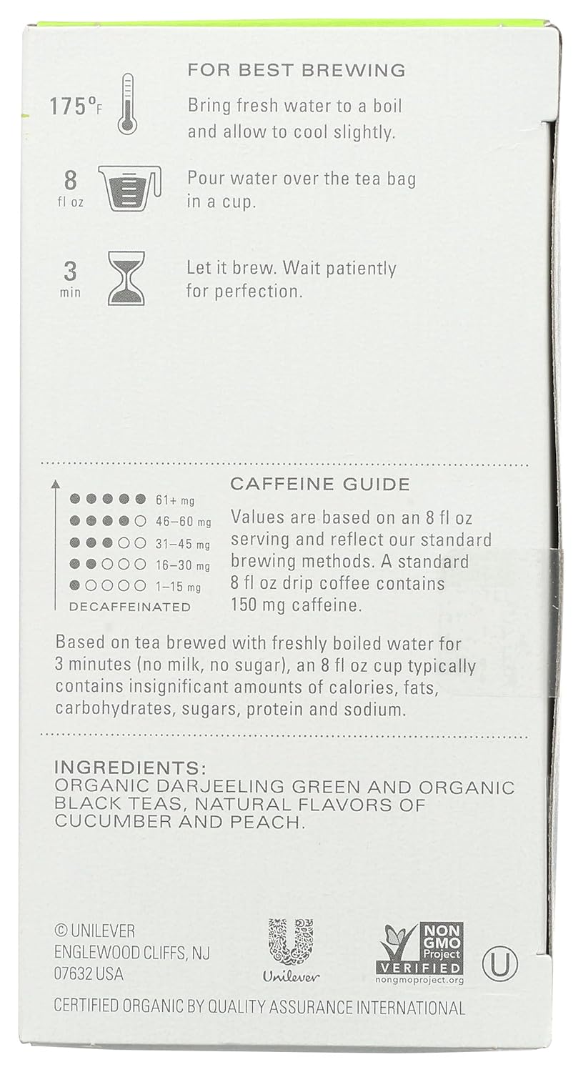 Peachy Green Tea Organic- 20 Bag