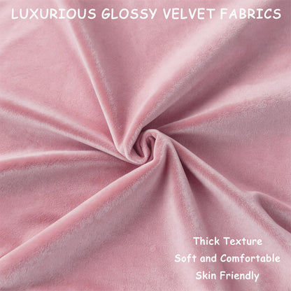 2 Pack 18x18 Pillow Cover Velvet Pillow Covers, Throw Pillow Covers for Living Room Decorations Throw Pillow Case, Throw Pillow Cover Cushion Cover for Sofa Bedroom Car, Bright Pink