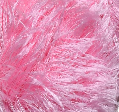 Eyelash Fun Fur Yarn Premium 100% Polyester 164 Yds (150 Mt), 3.53 Oz (100 Gr) Colorful Crochet Yarn Dıy Hand Knitting. (Pink, 3 Skein)