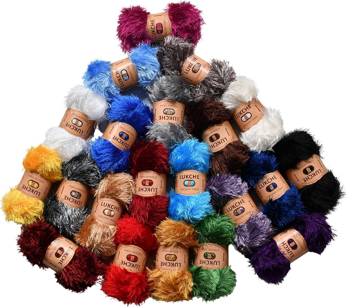 Eyelash Fun Fur Yarn Premium 100% Polyester 164 Yds (150 Mt), 3.53 Oz (100 Gr) Colorful Crochet Yarn Dıy Hand Knitting. (Pink, 3 Skein)