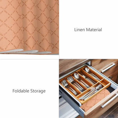 Peach Pink Buffalo Plaid Placemats Set of 12 Diamond Lattice Linen Place Mats Washable Table Mats Indoor/Outdoor Placemats for Dinging Table, 13 x 19 Inches