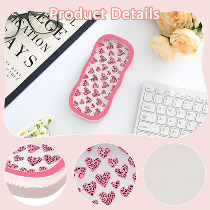 Glasses Case Hard Shell, Cute Bow Eyeglass Case, Clear Glasses Case for Women Girls Sunglasses Reading Glasses