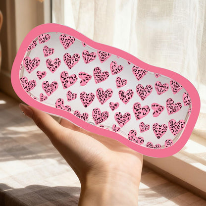 Glasses Case Hard Shell, Cute Bow Eyeglass Case, Clear Glasses Case for Women Girls Sunglasses Reading Glasses