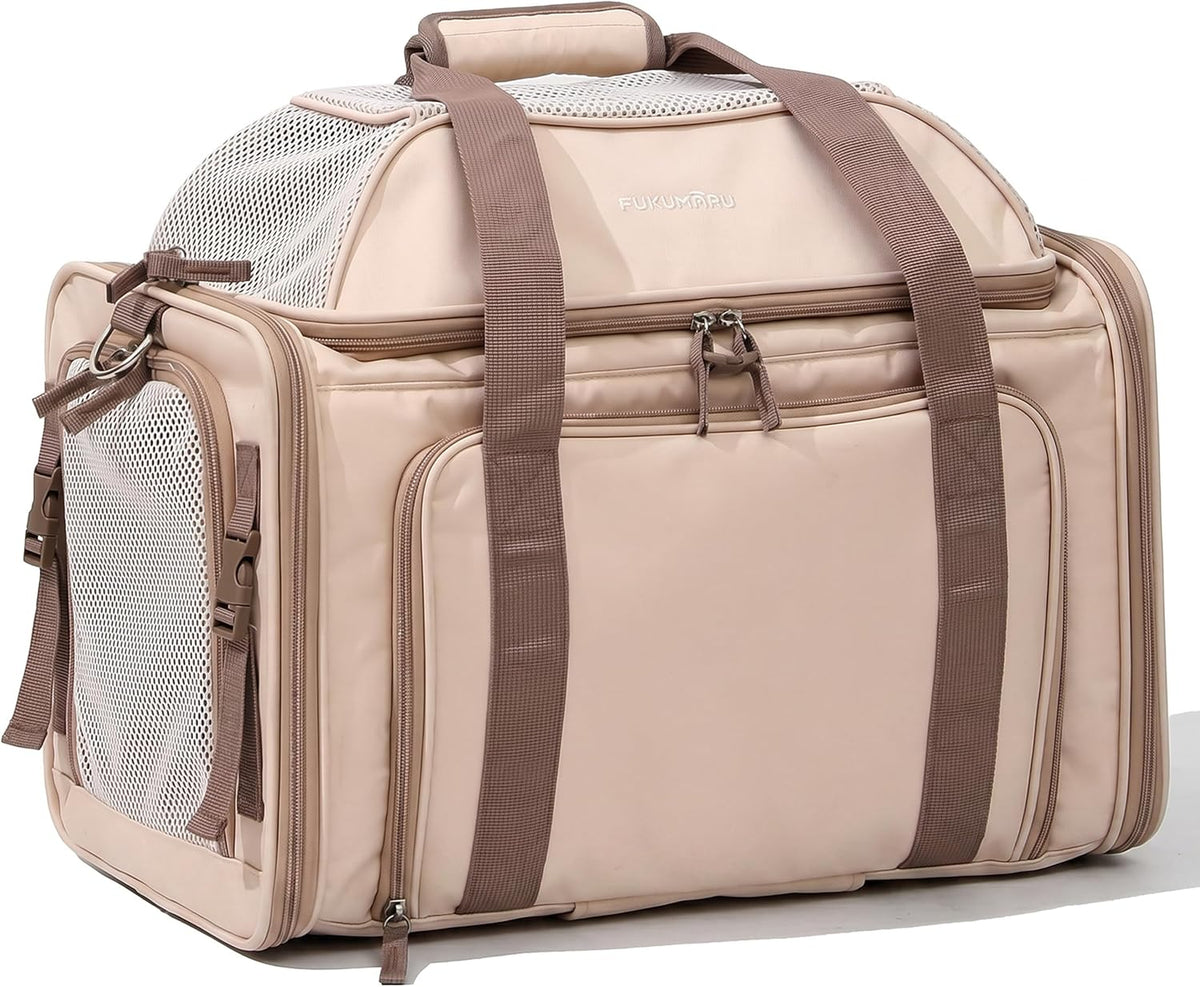 Expandable Cat Carrier Large, Soft Pet Carrier Airline Approved