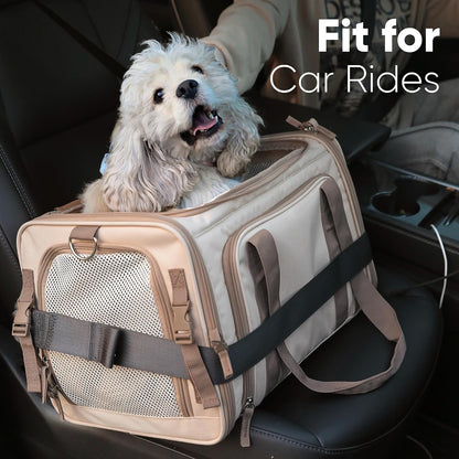Expandable Cat Carrier Large, Soft Pet Carrier Airline Approved