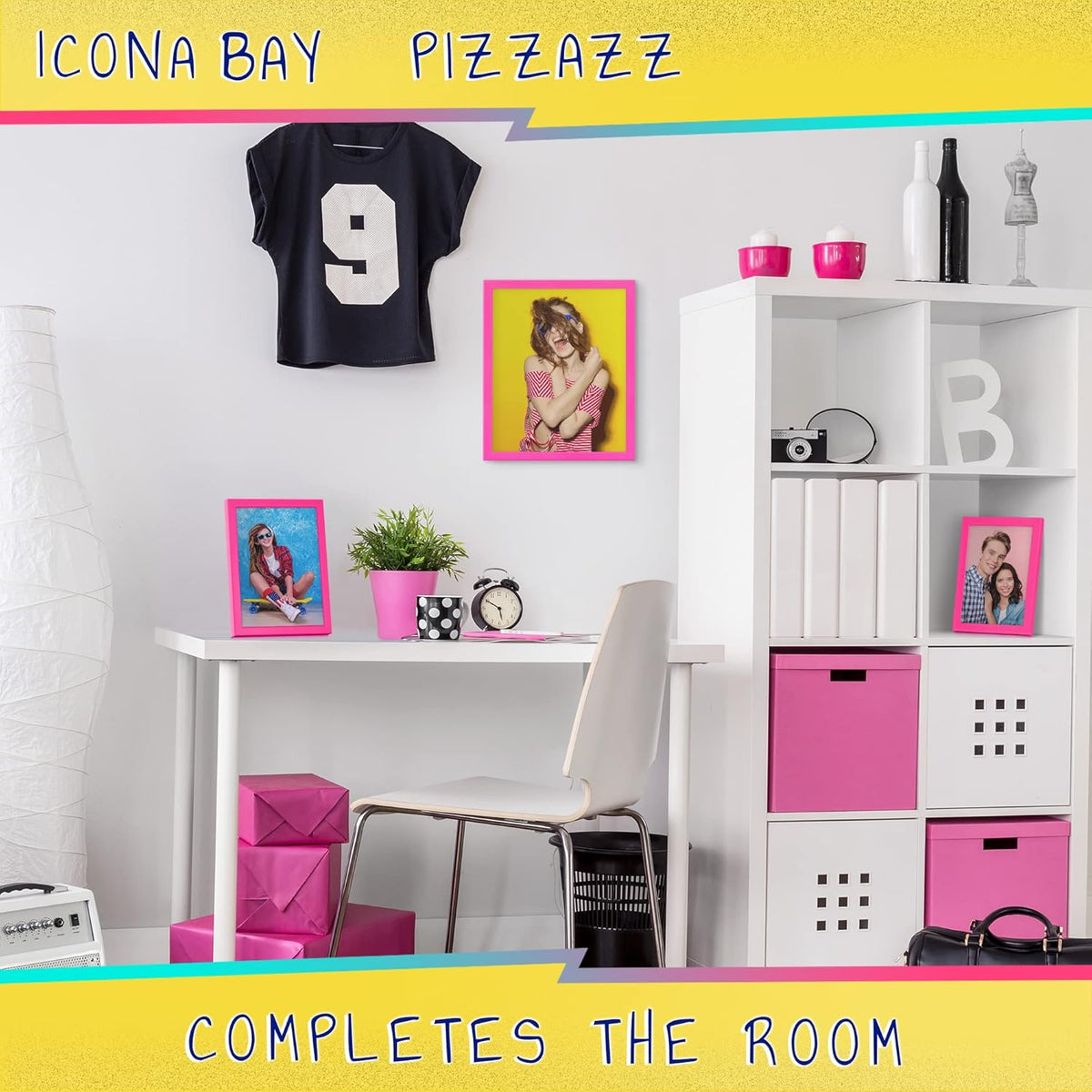 8x10 Pink Picture Frame - Solid Wood, Pizzazz Collection