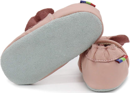 Toddler Kids Unisex Slipper Animal Flower Soft Sole Leather Baby Shoes