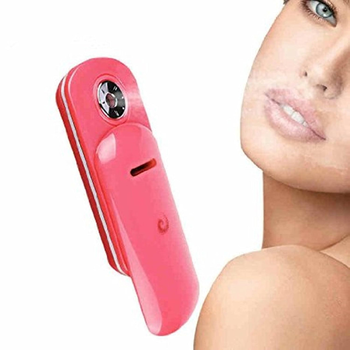 HiiBabyPortable Nano Face Steam Moist Spray Facial Moisturizing Mist Atomization Mister Skin Care Beauty Apparatus Watermelon (Pink)