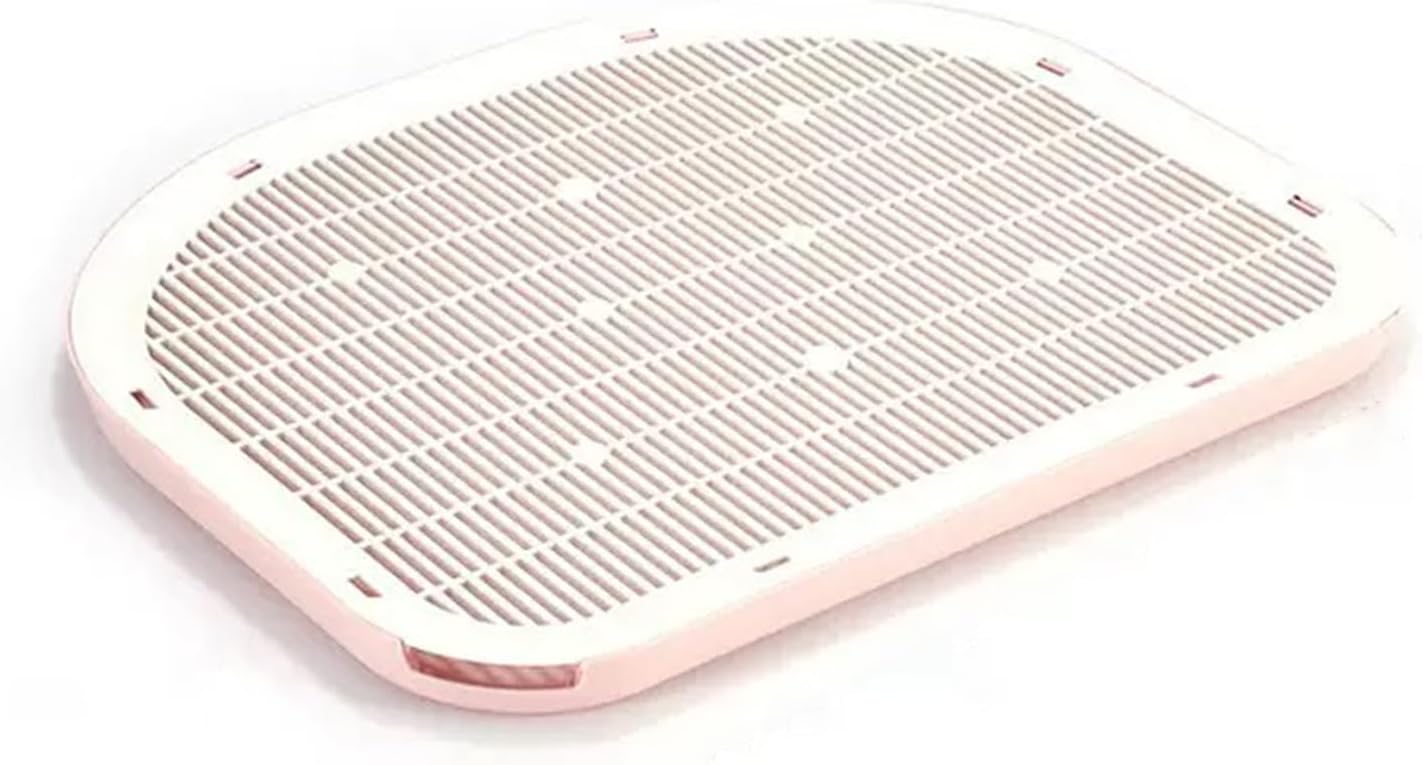 Cat Litter Mat Litter Trapping Mat,19.29"×14.96",Cat Litter Box Mat for Floor,Large Litter Matt for Cat Litter Box,Kitty Litter Mat Catcher,Waterproof Urine Proof,Washable,Easy Clean,Less Waste (Pink)