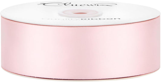 Double Faced Light Pink Satin Ribbon, 1-1/2 Inches, 50 Yards | For Bows, Flower Bouquets, Gift Wrapping, Wedding, DIY Crafts